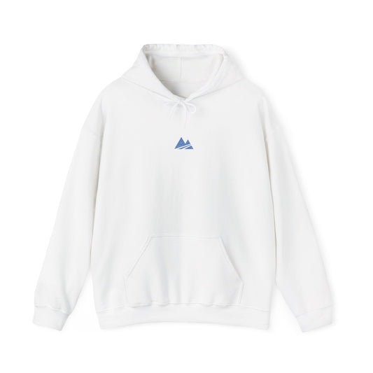 "Classic Hoodie" - White + Blue